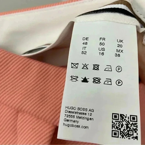 NWT Boss Tatiani Straight Textured Ankle Pants Trousers size 16 - Picture 6 of 11